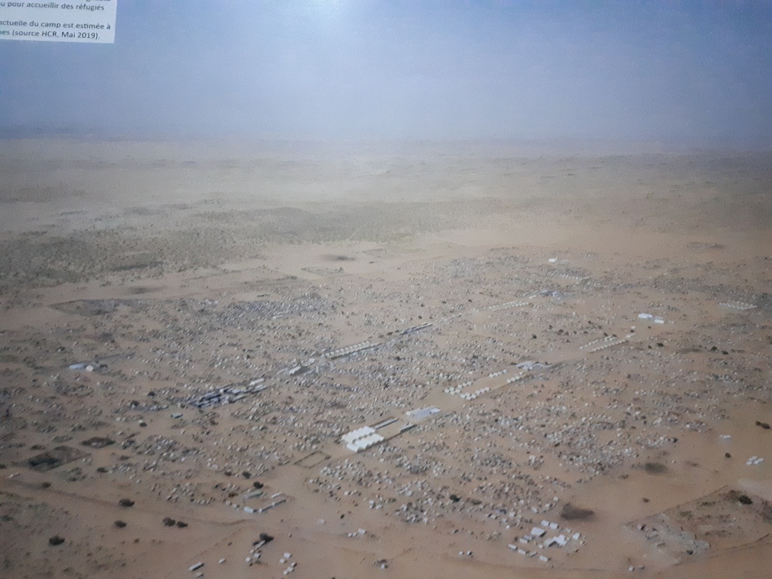 Vue aérienne du camp de MBerra