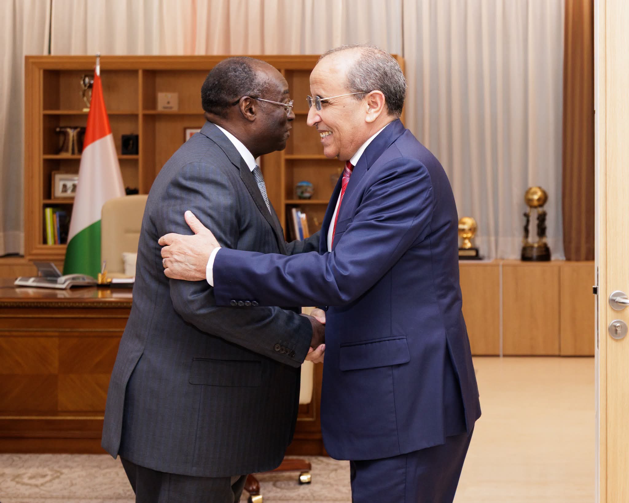 Audience accordée à S.E.M. Mohamed Abdullahi Ould Khattra, Ambassadeur de la République Islamique de Mauritanie en Côte d’Ivoire